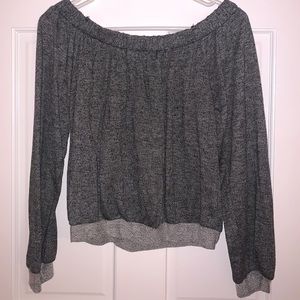 Off the shoulder sweater shirt